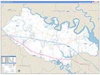 New Kent, Va Carrier Route Wall Map